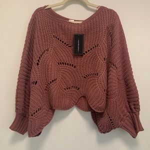 NWT Dusty Rose Shall Sweater